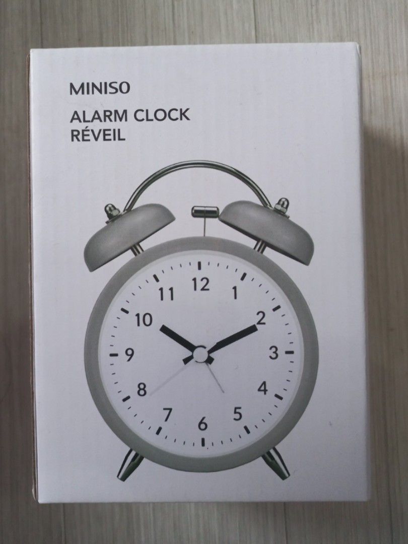 Miniso Alarm Clock, Home & Furniture on Carousell