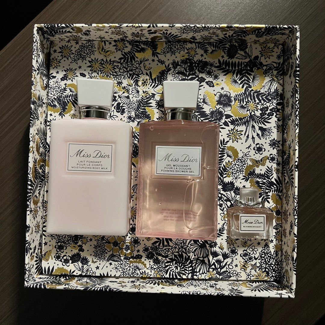 MISS DIOR 3IN1 MINI 5ML SHOWER GEL 200ML BODY MILK 200ML