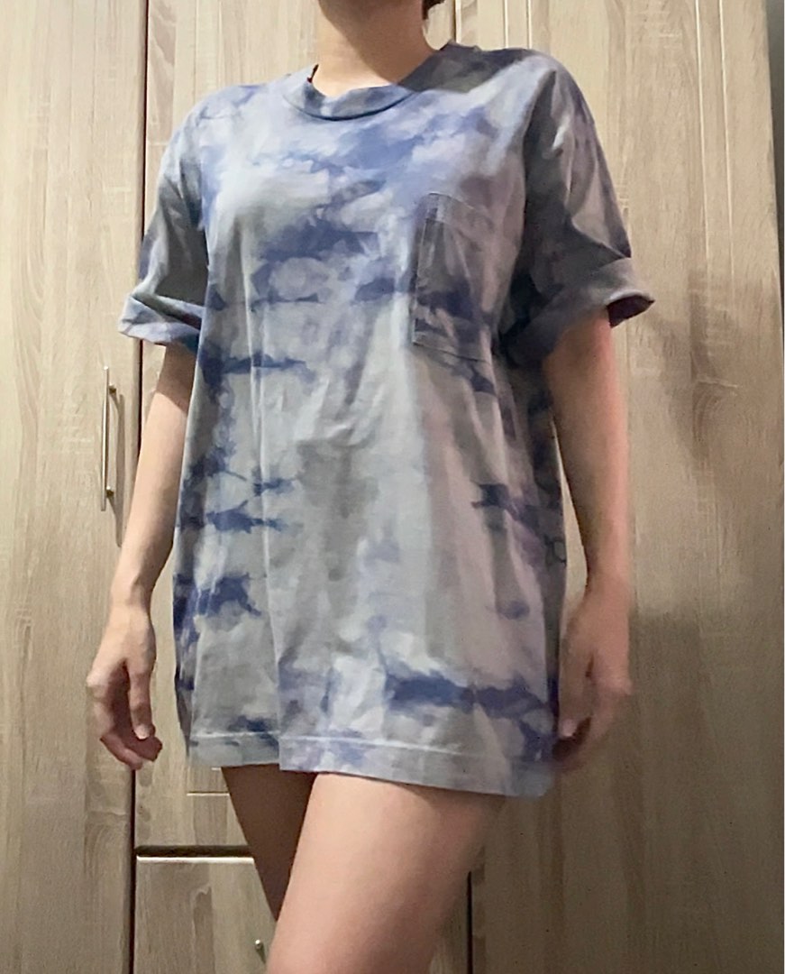 oversized black tie dye shirt