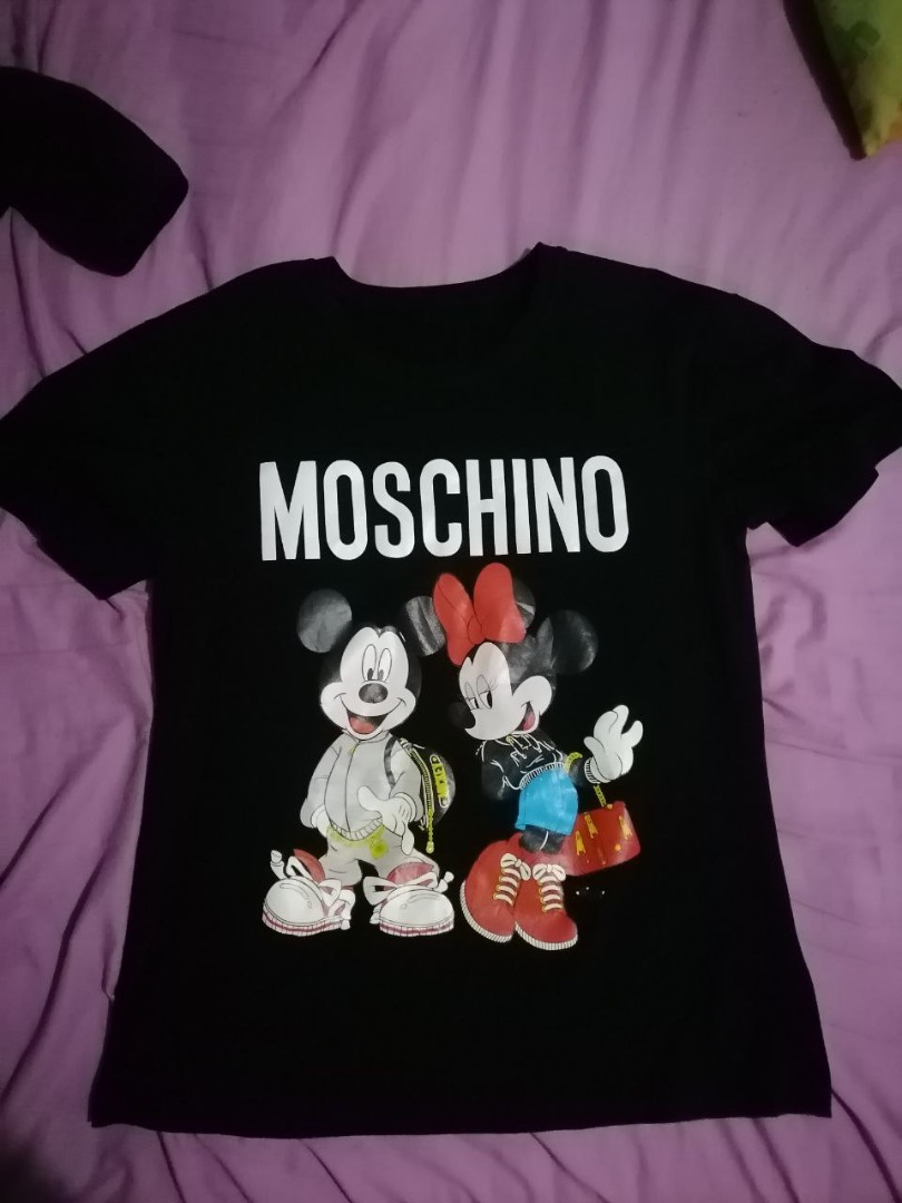 Moschino Mickey and Minnie Mouse Shirt, Men's Fashion, Tops & Sets ...
