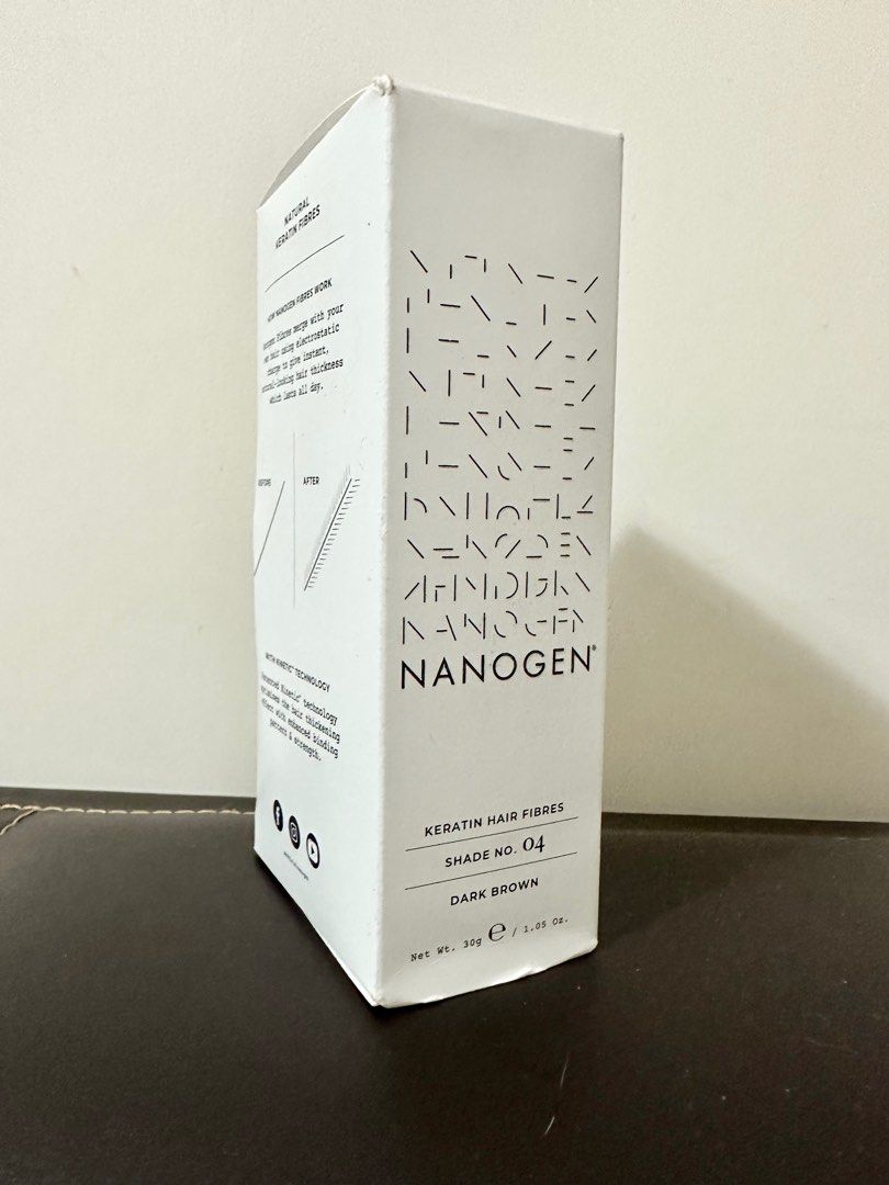 Nanogen Hair Thickening Fibres Dark Brown (30g) 增髮纖維, 美容&化妝品, 健康及美容- 頭髮護理- Carousell Nanogen Hair Thickening Fibres Dark Brown (30g) 增髮纖維, 美容&化妝品, 健康及美容- 頭髮護理- Carousell