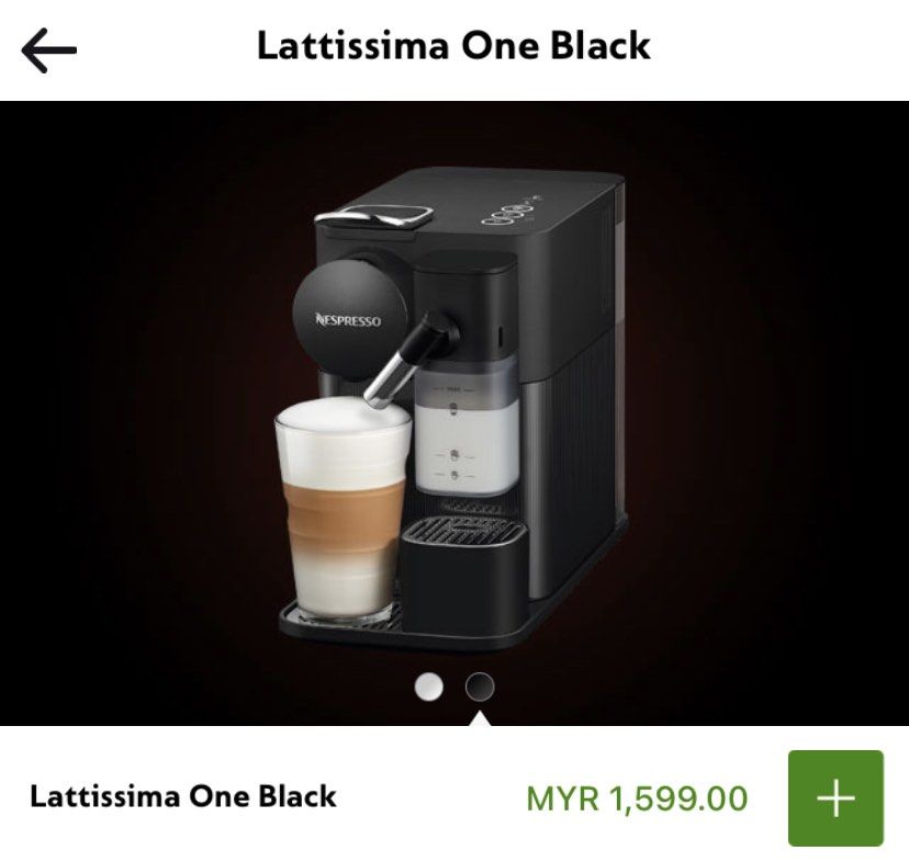 Nespresso lattissima one, TV & Home Appliances, Kitchen Appliances