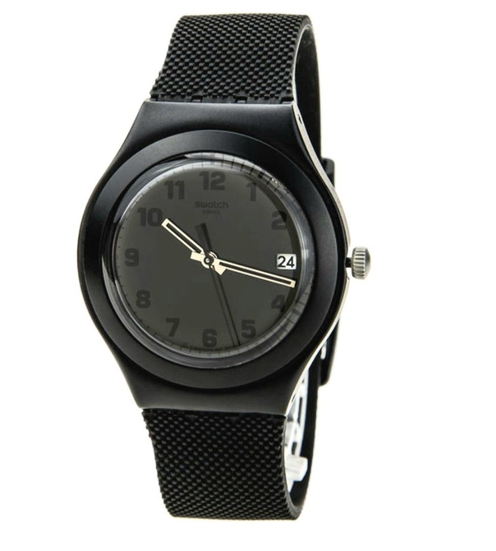 Swatch irony aluminium black hot sale