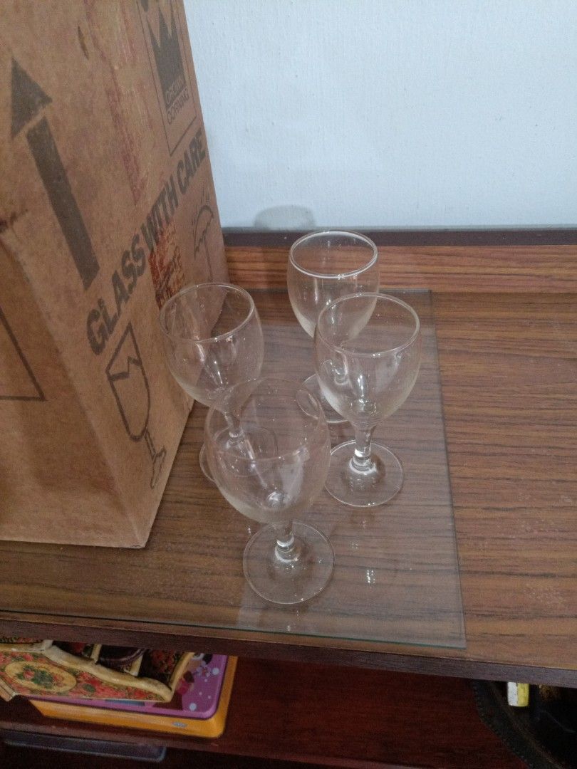 NEW Vintage CROWN Corning Crystal Koenig sherry crystal wine glasses