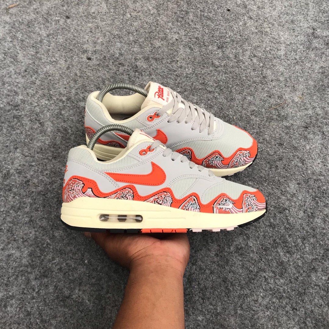 Nike Air Max 1 Patta Monarch Orange Fesyen Pria Sepatu