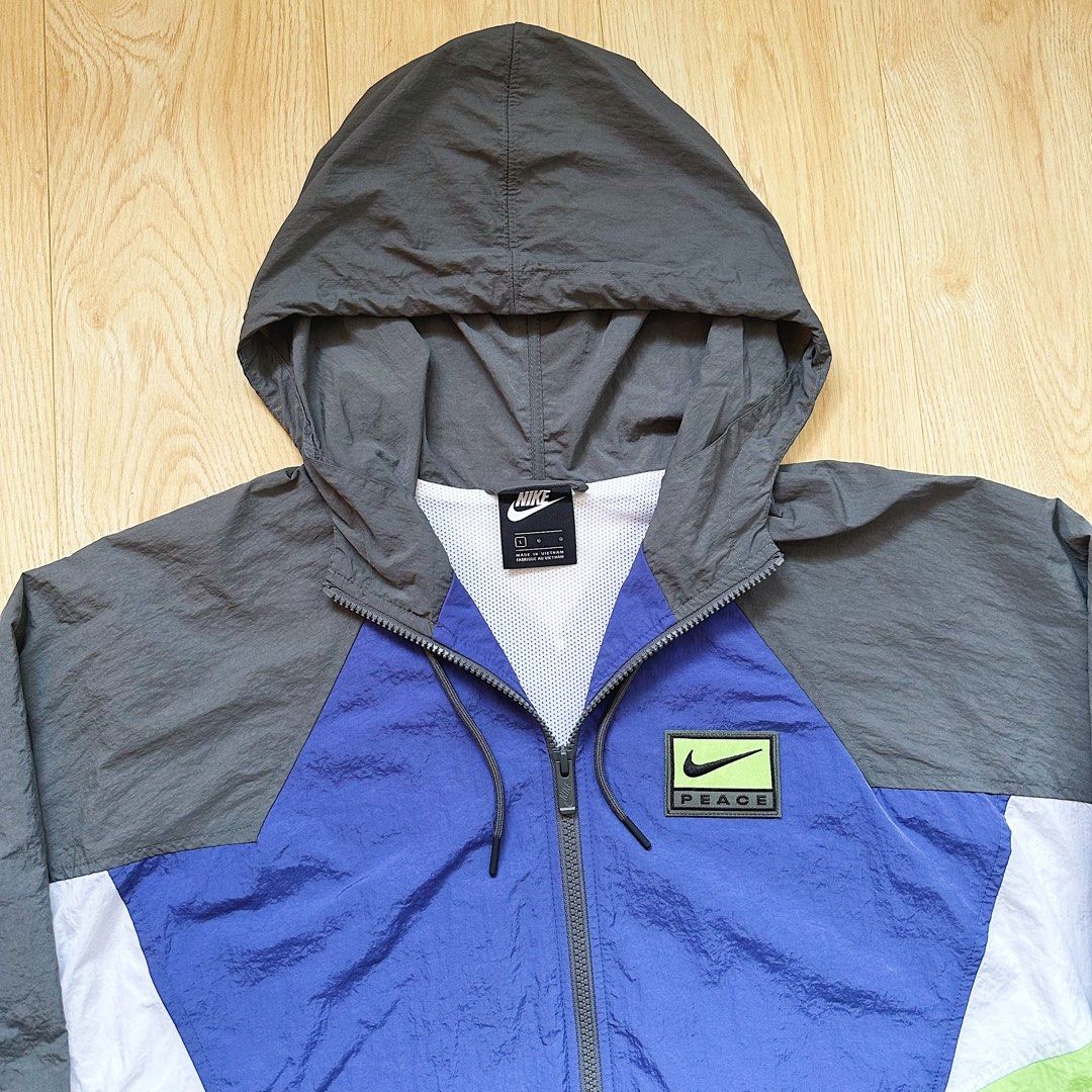 Nike Sportswear Colorblock Peace Windbreaker Men s Fashion Tops Sets Hoodies on Carousell