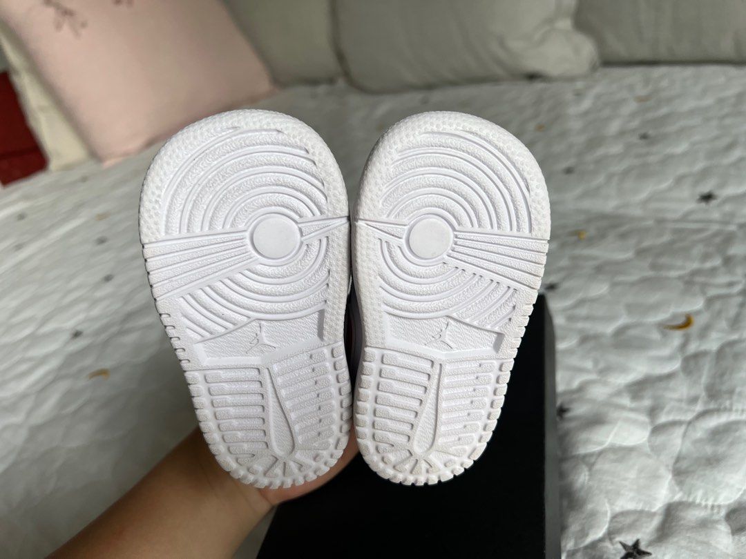 infant red and black jordans