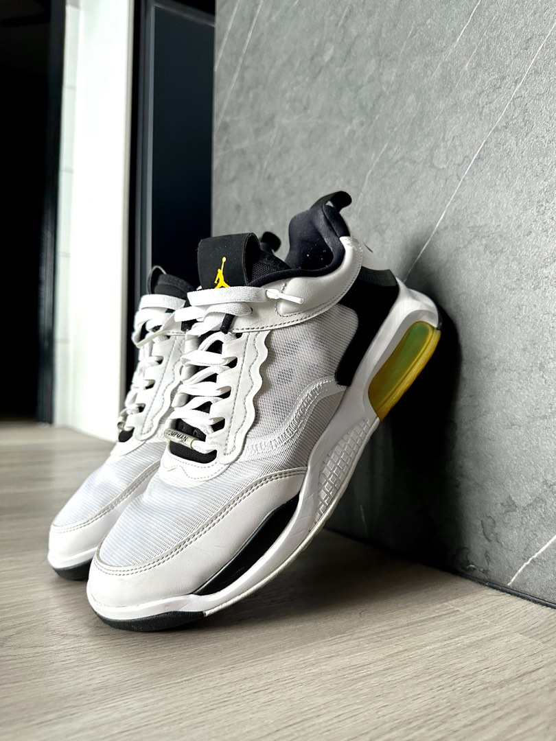 Nike Jordan Max 200 (White / Black / Yellow), Men's Fashion