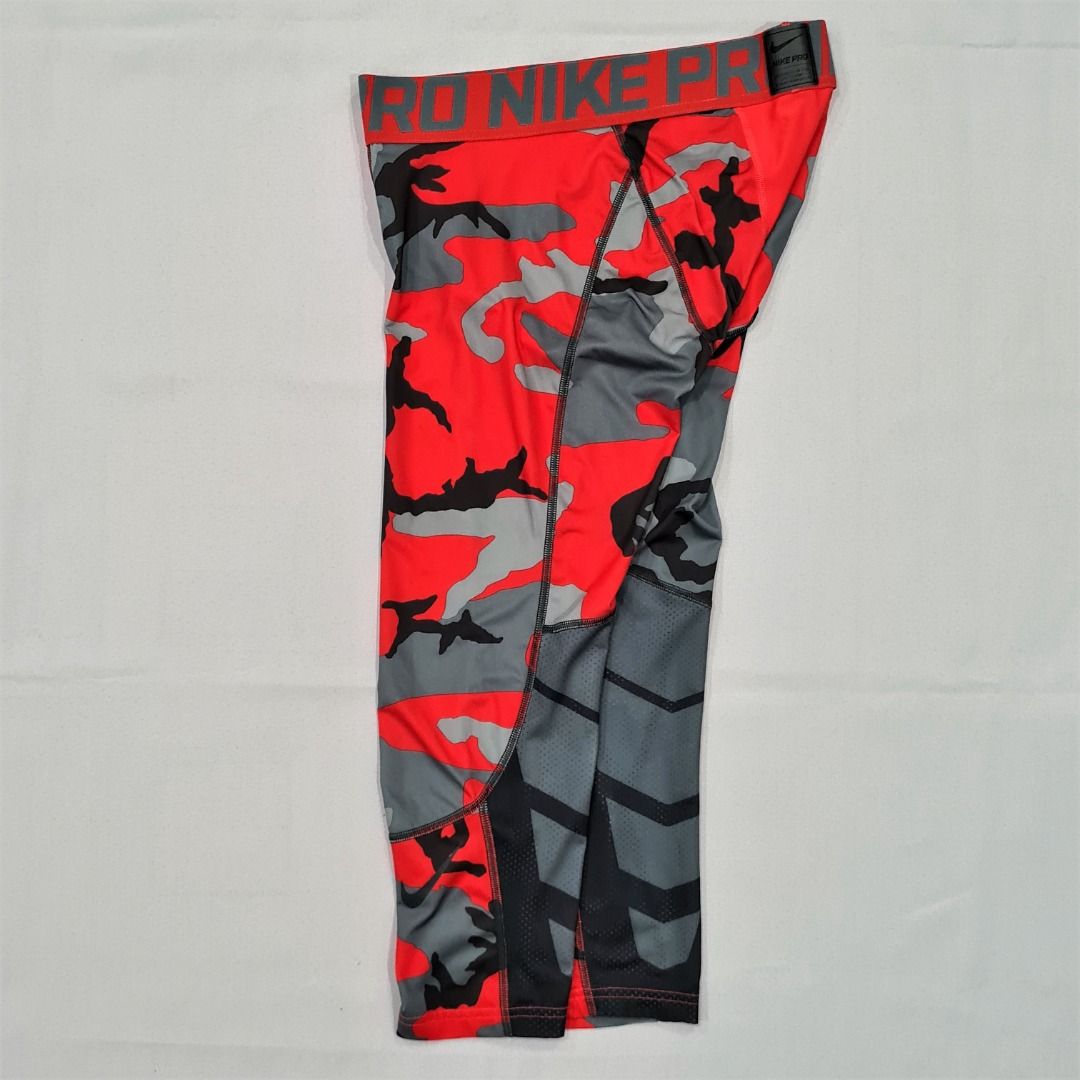 Nike Pro Red Camo Compression Tights