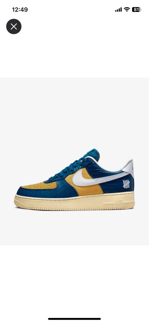 Nike air force 1 sales x undefeated