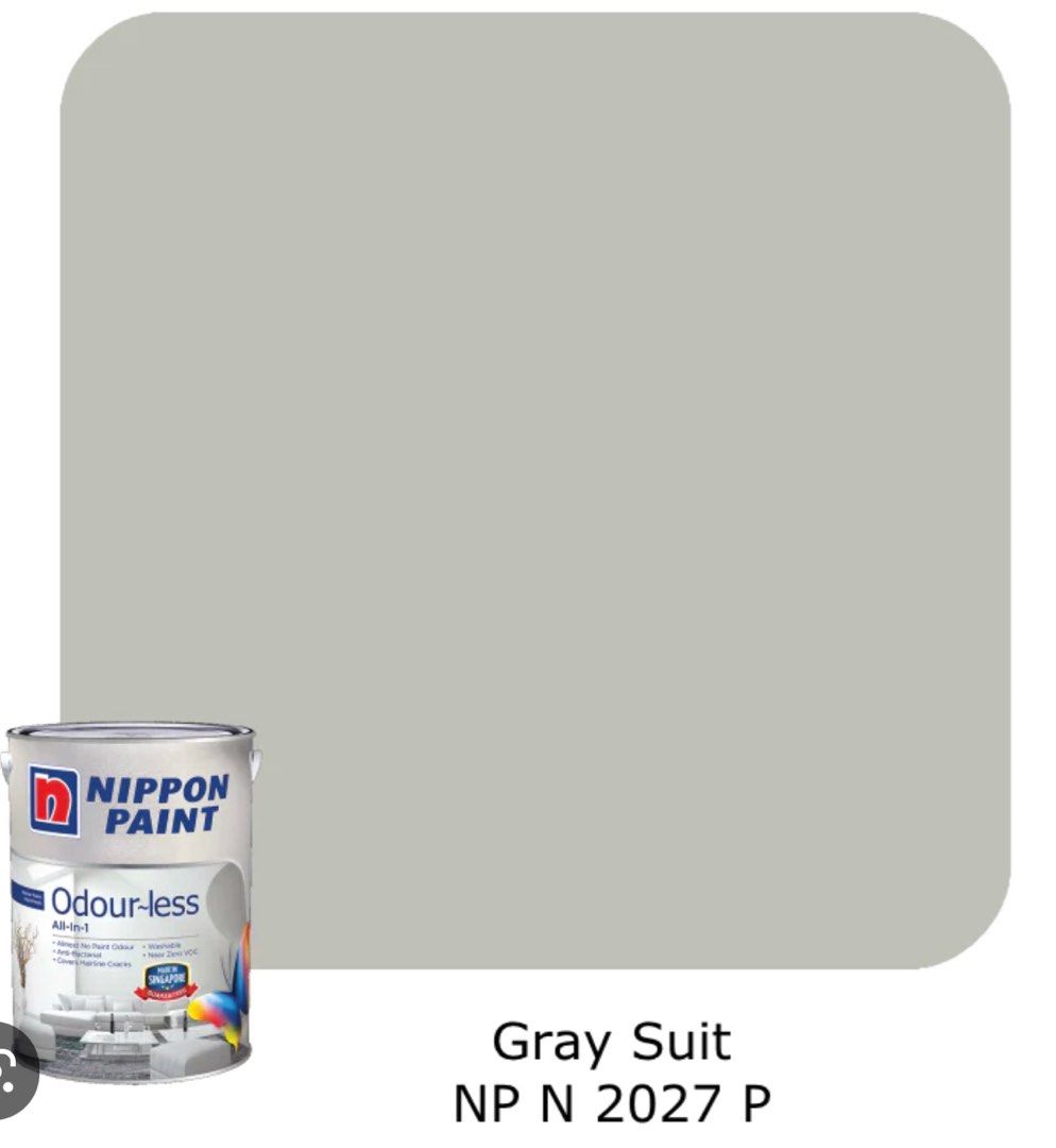 Nippon Paint Vinilex 5000 Gray Suit, Furniture & Home Living, Home