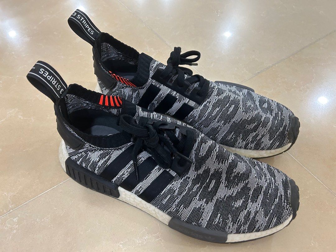 Nmd r1 top primeknit black glitch