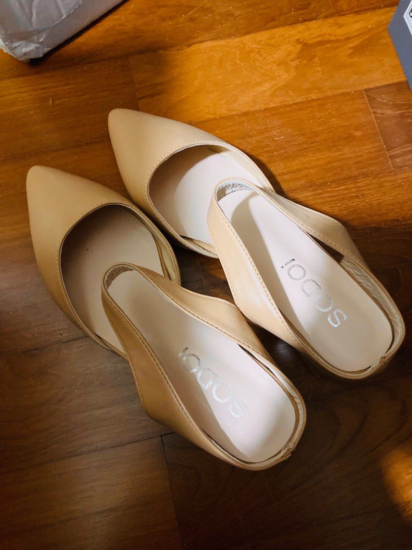 White and nude heels store
