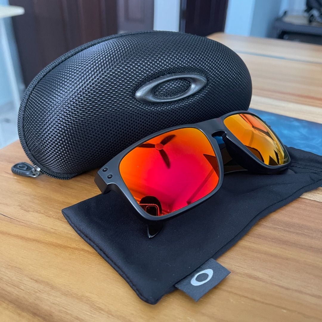 Oakley holbrook matte black prizm ruby cheap