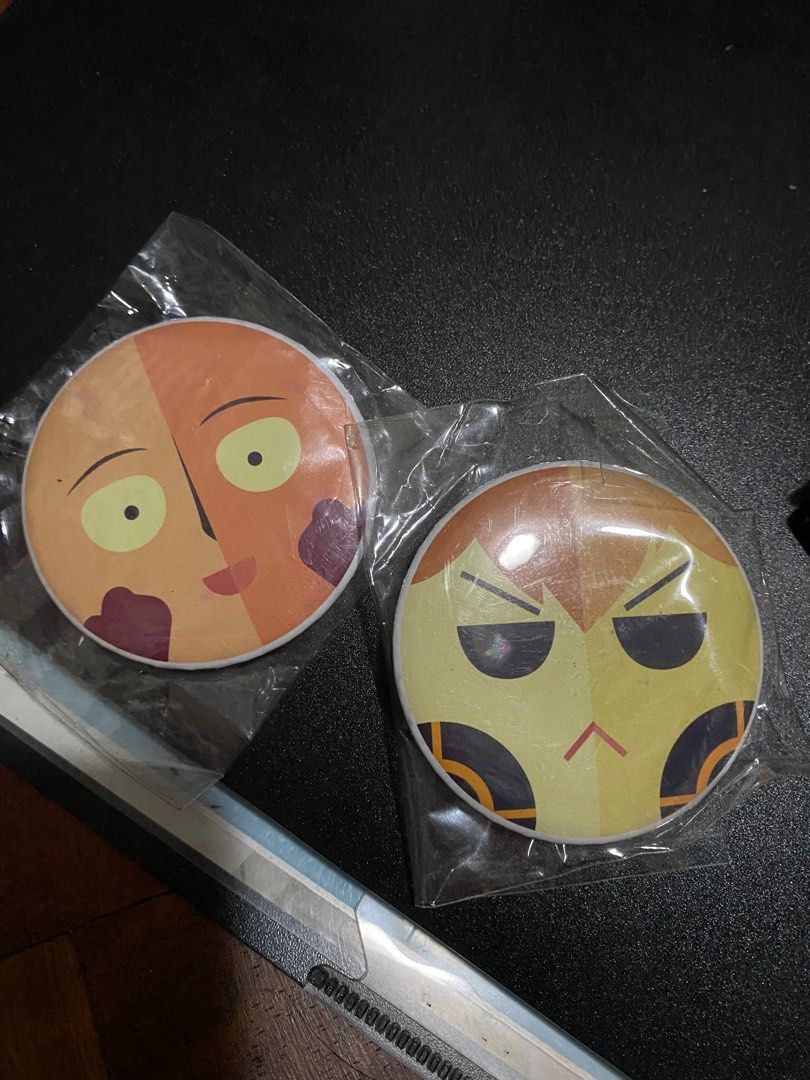 one punch man button pins (Category: J-Wave Merchandise) located in Pasig City. Submitted by cyeli (Listing ID 1214788082, Image 1). Description: .