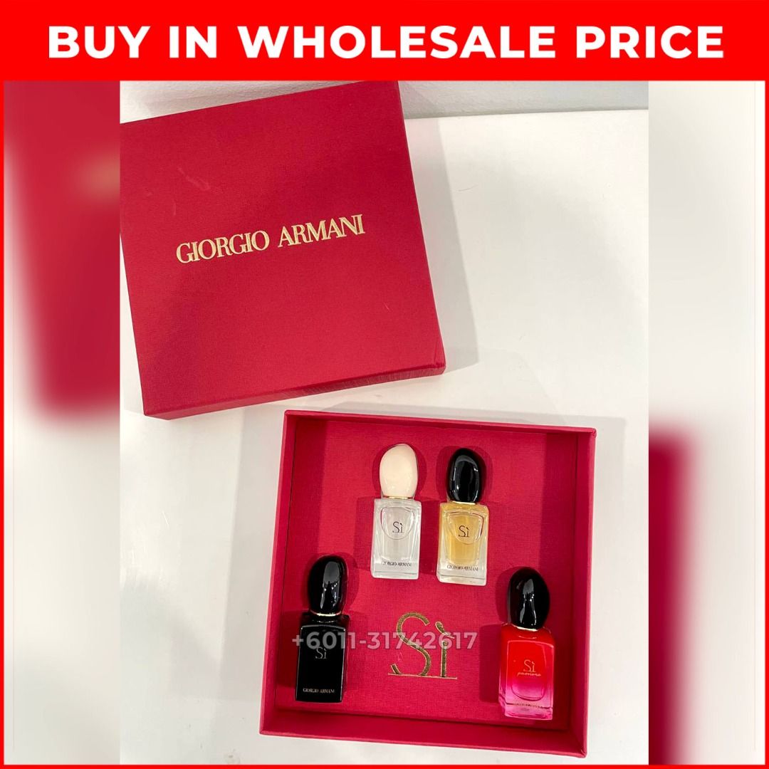 ORIGINAL] GIORGIO ARMANI SI 4IN1 (4X5ML) GIFT SET FOR WOMEN, Beauty &  Personal Care, Fragrance & Deodorants on Carousell