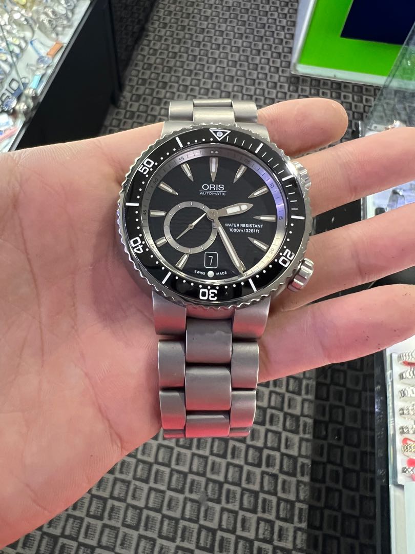 Oris diver titanium 1000m store