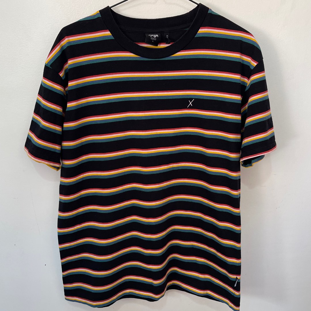 Oxygen Stripe Shirt, Men's Fashion, Tops & Sets, Tshirts & Polo Shirts ...