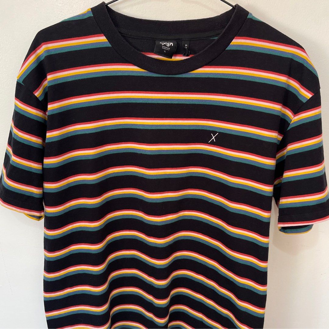 Oxygen Stripe Shirt, Men's Fashion, Tops & Sets, Tshirts & Polo Shirts ...