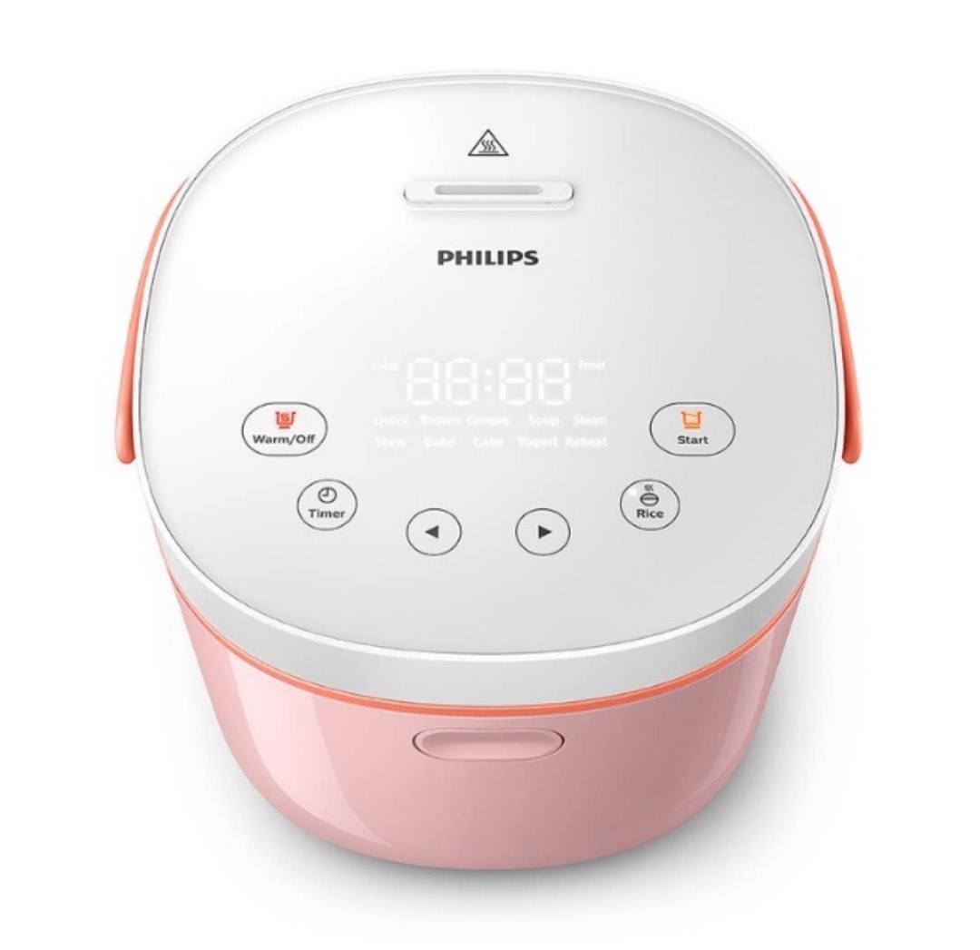 Philips mini rice cooker 0.7L pink HD3070, TV & Home Appliances, Kitchen Appliances, Cookers