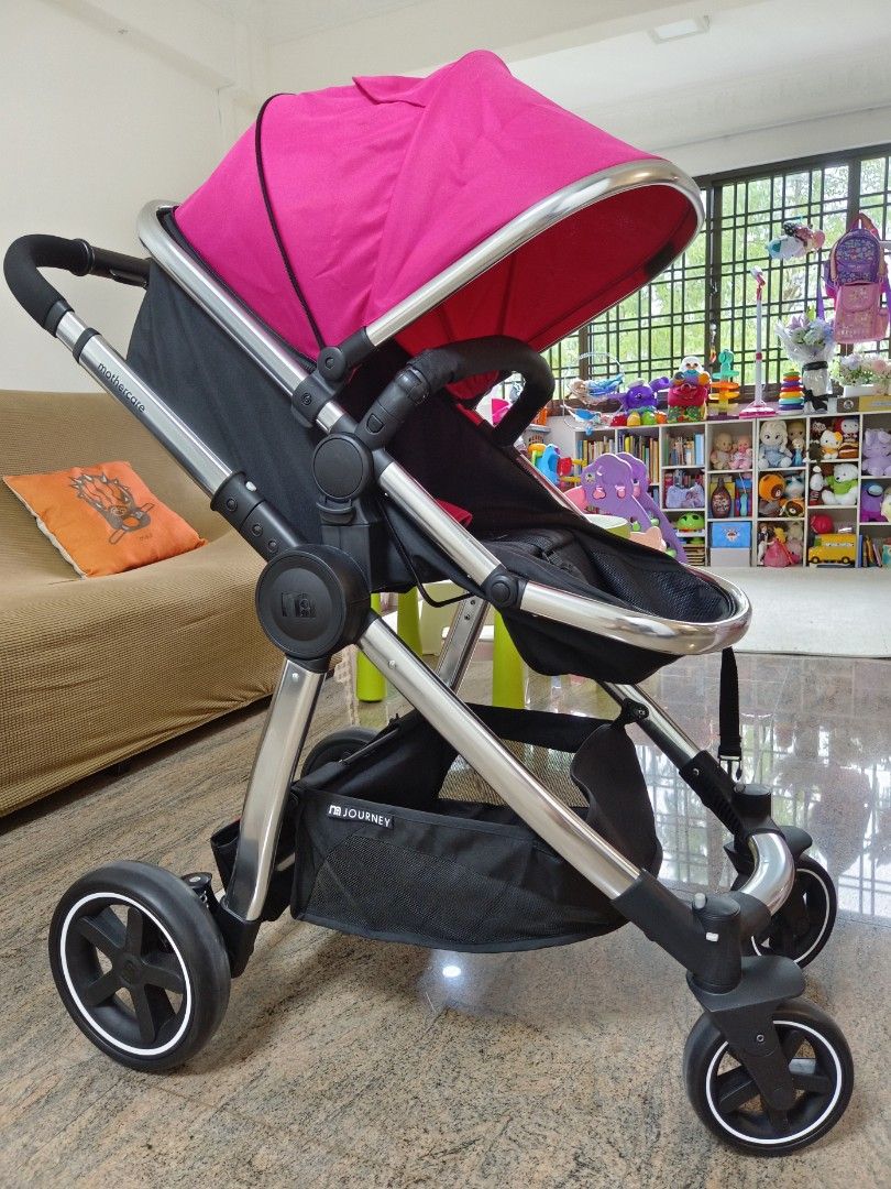 Pink Mothercare Stroller convertible to bassinet Babies Kids