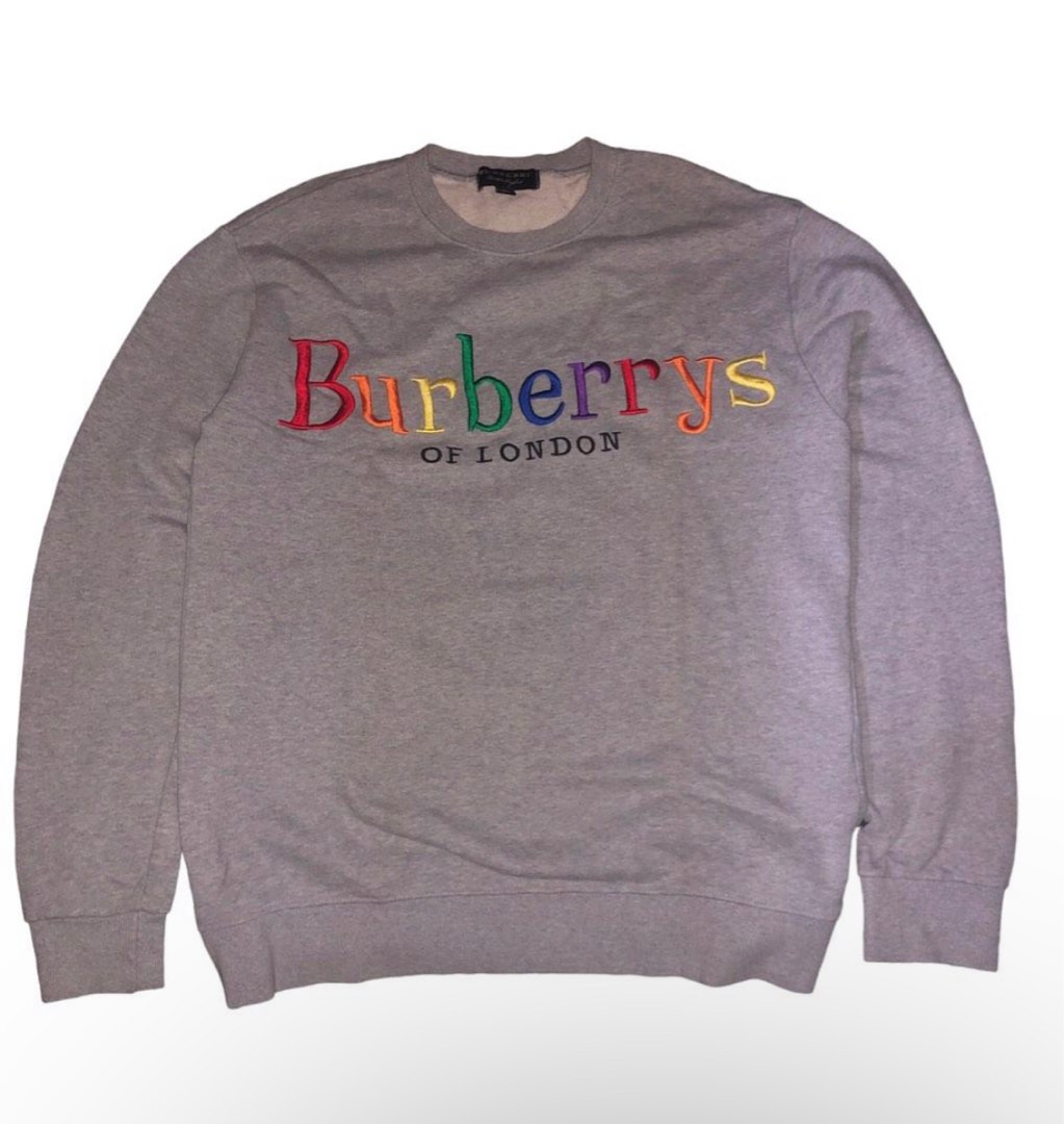 Burberry crew neck rainbow sales