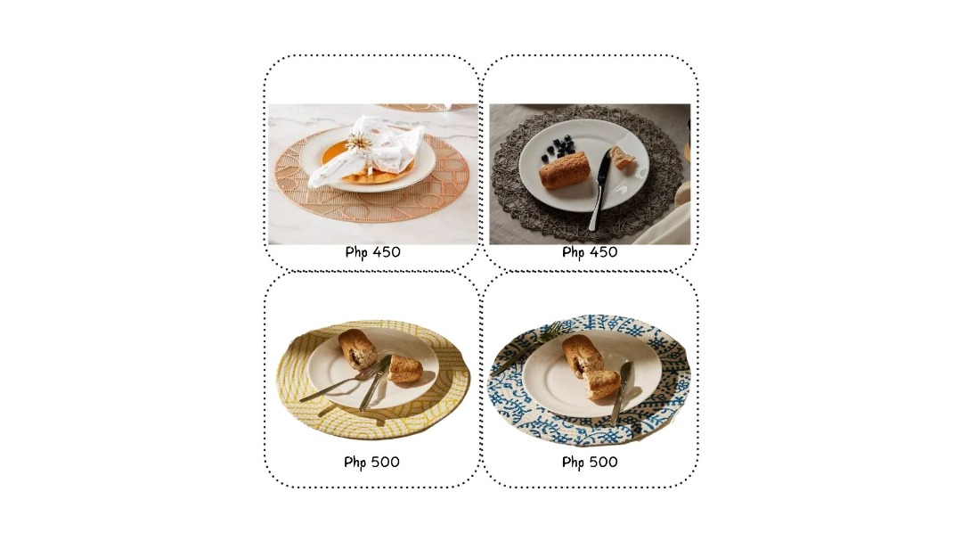 Placemats 4 Piece Set Furniture Home Living Kitchenware Tableware   Placemats 4pieceset 1676198381 156d8c4b