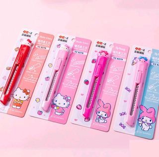 PO : Hello Kitty & My Melody Pen Knife/ Cutter