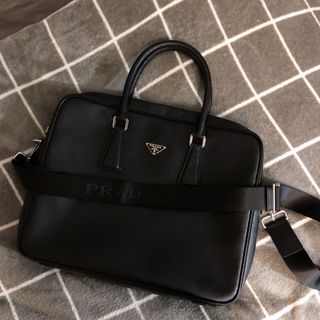 Prada briefcase, Luxury, Bags & Wallets on Carousell