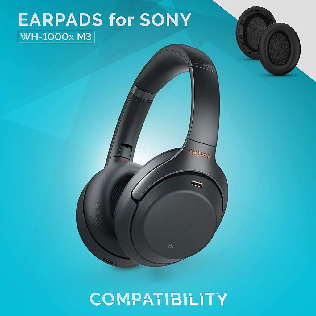 Premium Ear Pads Cushion Replacement Compatible with Sony WH