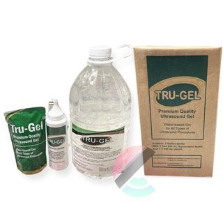Premium Quality Ultrasound Gel or for RF and Cavitation slimming machine for face and body (1 Gallon) with FREE Empty Squeezable bottle and 1 pc. 250 ml Pouch