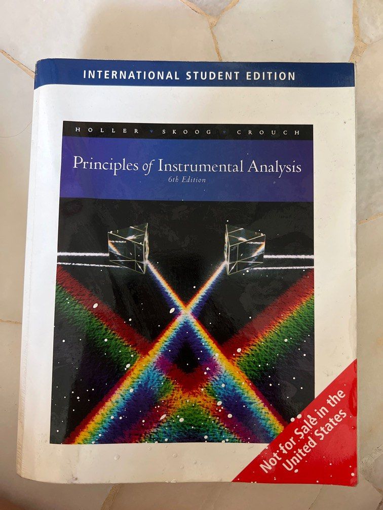 Principles of Instrumental Analysis 6th Edition by Holler Skoog Crouch