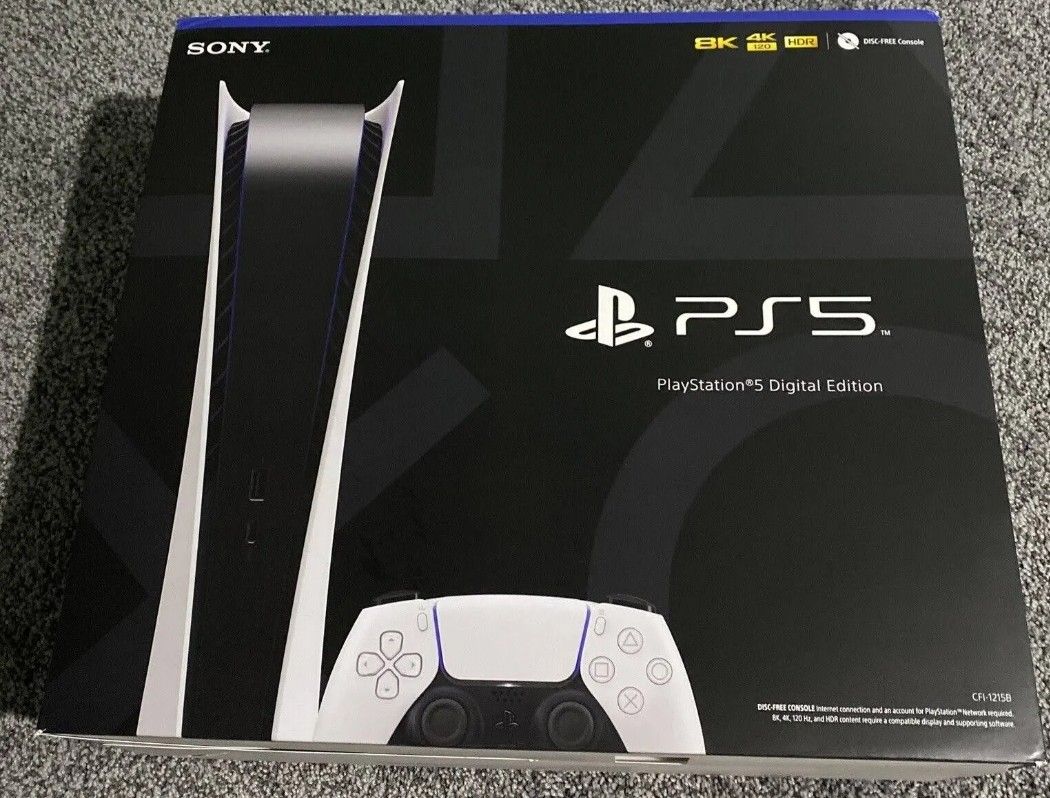 PS5 Digital Edition \/ Playstation 5 console\/ PS5 Disc Edition, Video ...