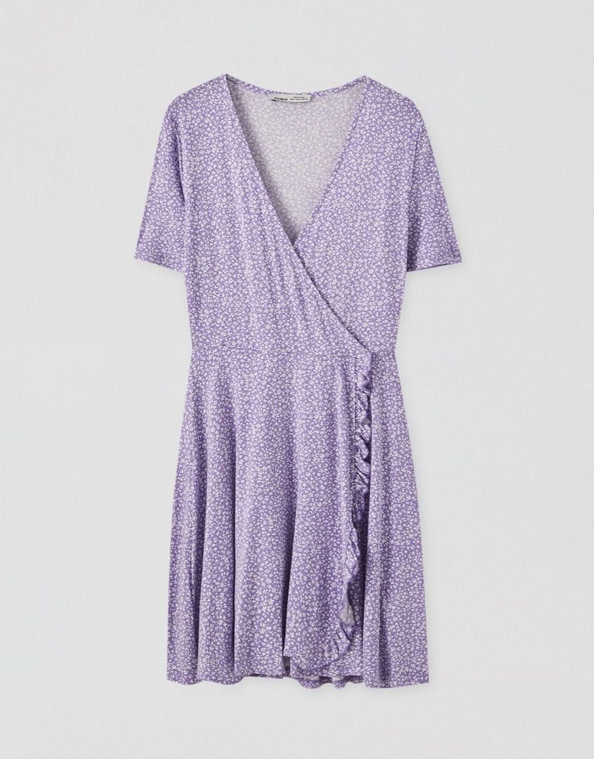 Robe violette discount pull and bear