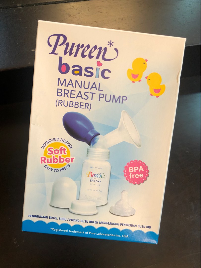 Pureen Basic Manual Breastpump (rubber), Babies & Kids, Nursing