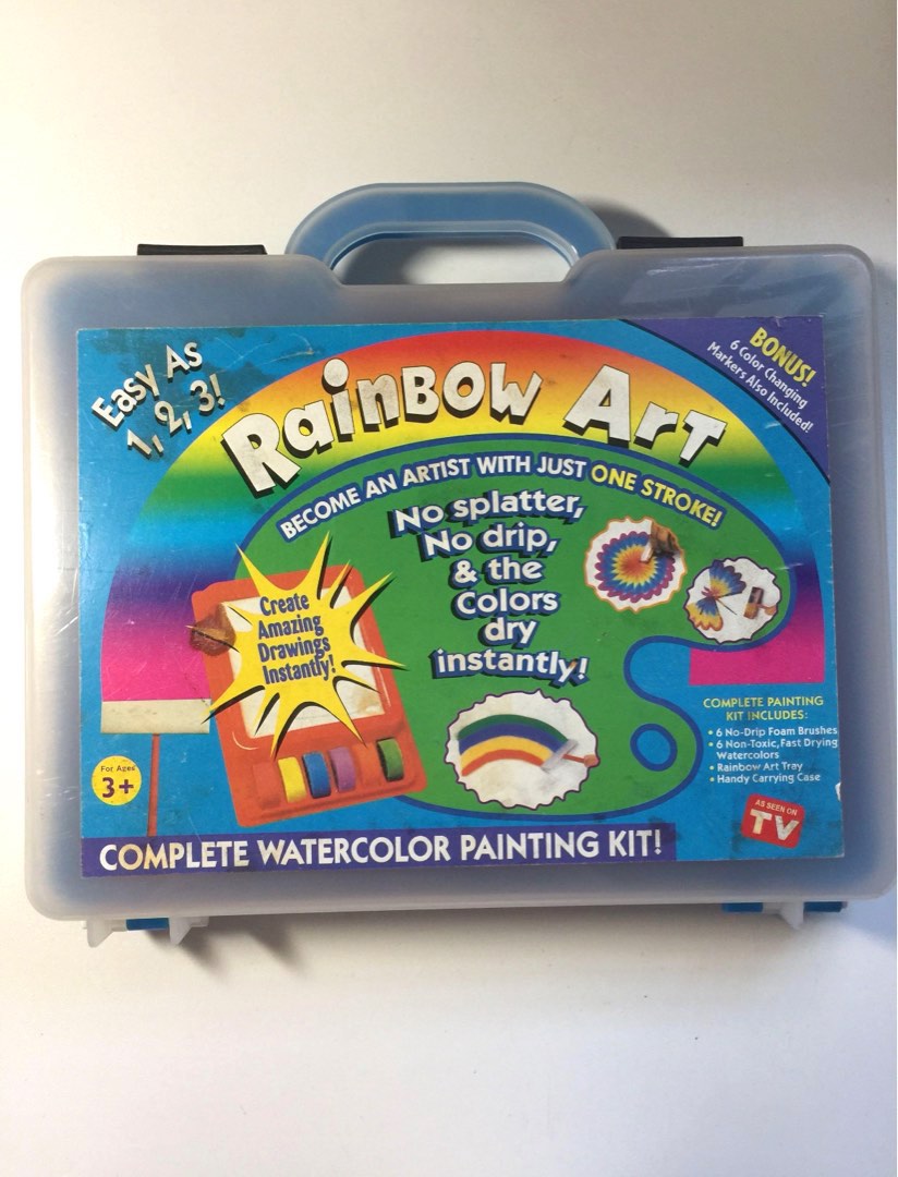 Rainbow Watercolor Art Painting Kit, Hobbies & Toys, Stationery & Craft,  Craft Supplies & Tools on Carousell