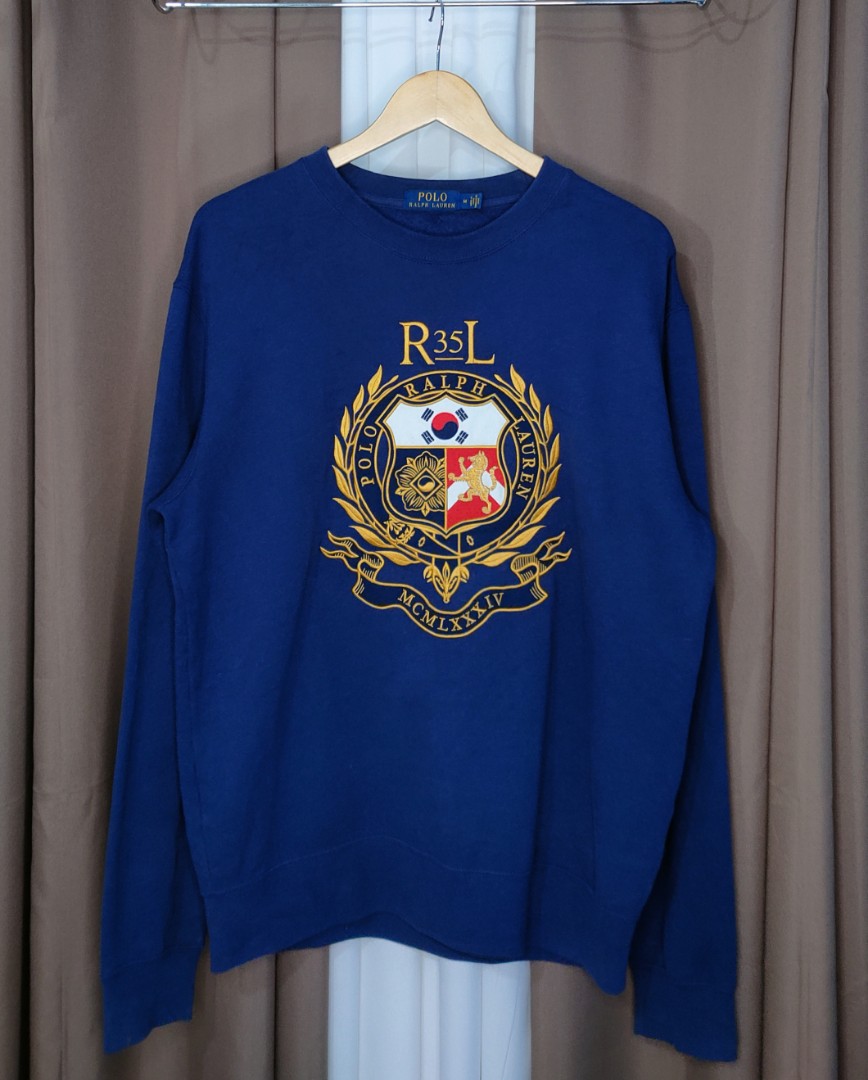 RALPH LAUREN EMBROIDERED, Men's Fashion, Tops & Sets, Hoodies on Carousell