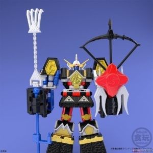 Figurine Megazord Power Rangers Super Sentai – Bandai Japan – Série Ninja Kakuranger – Occasion Avec Petites Traces