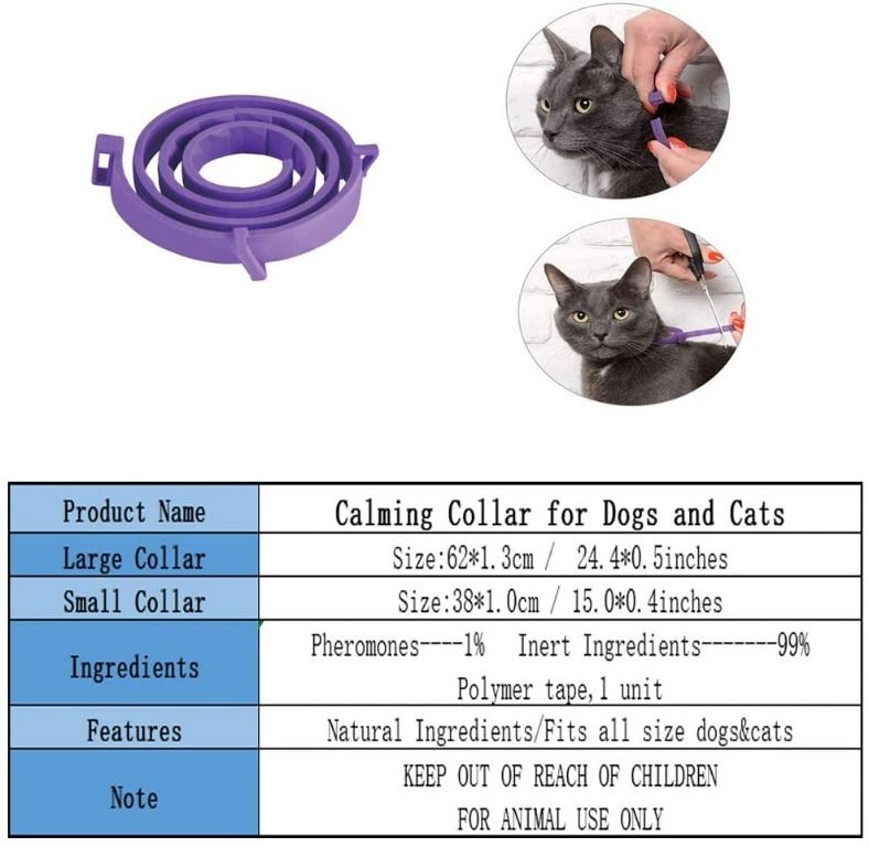 readystock Calming Collar for Dogs and Cats Antianxiety Collar