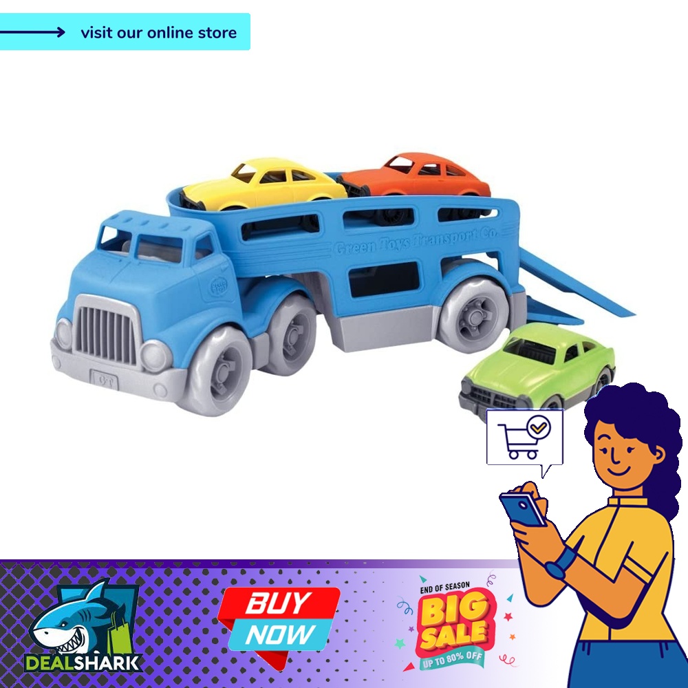 Green toys car carrier vehicle set toy outlet
