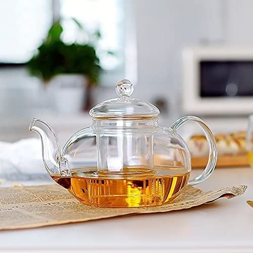 readystock CnGlass Glass Tea Kettle Stovetop Safe Clear Glass