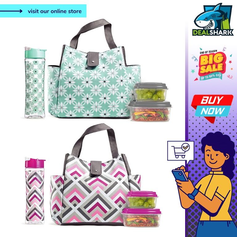 readystock Fit Fresh Women s Westport Insulated Lunch Bag with