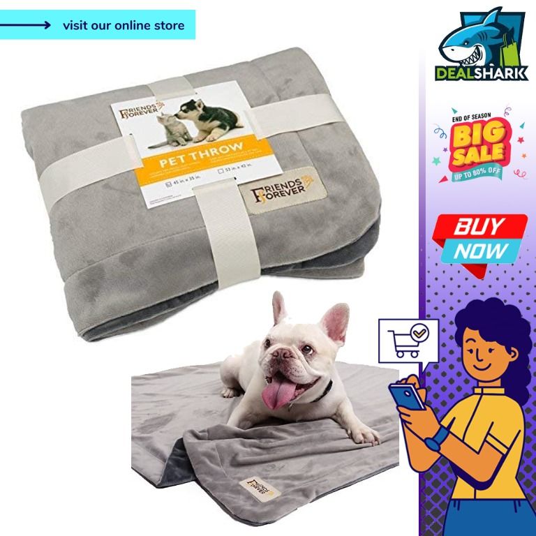 readystock) Friends Forever Durable Dog Blanket for Couch Protection | Two  Tone Reversible Pet Hair Resistant