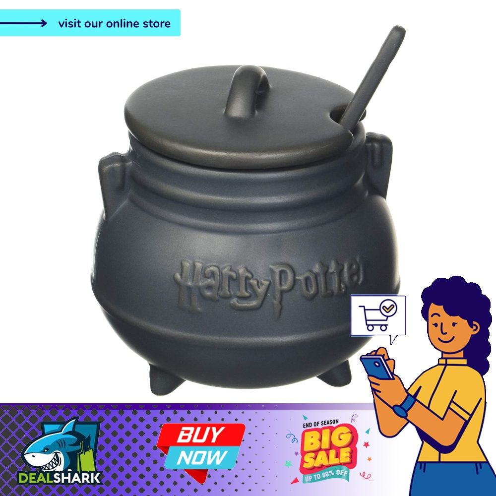 Ceramic Harry Potter Cauldron Soup Mug with Spoon