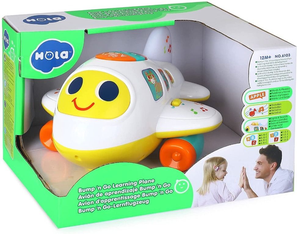 Toddler Airplane Toys Early Educational Toy With Light And Music