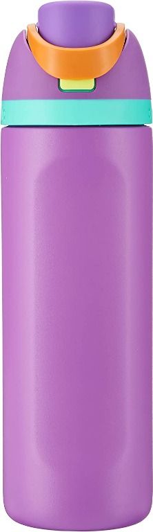 Owala FreeSip Water Bottle Stainless Steel, 24 Oz., Hint of Grape Purple 