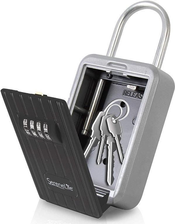 readystock) Padlock Key Safe Security Box Realtor Hanging Steel Metal  Coded Key Holder Keeper Cabinet w/