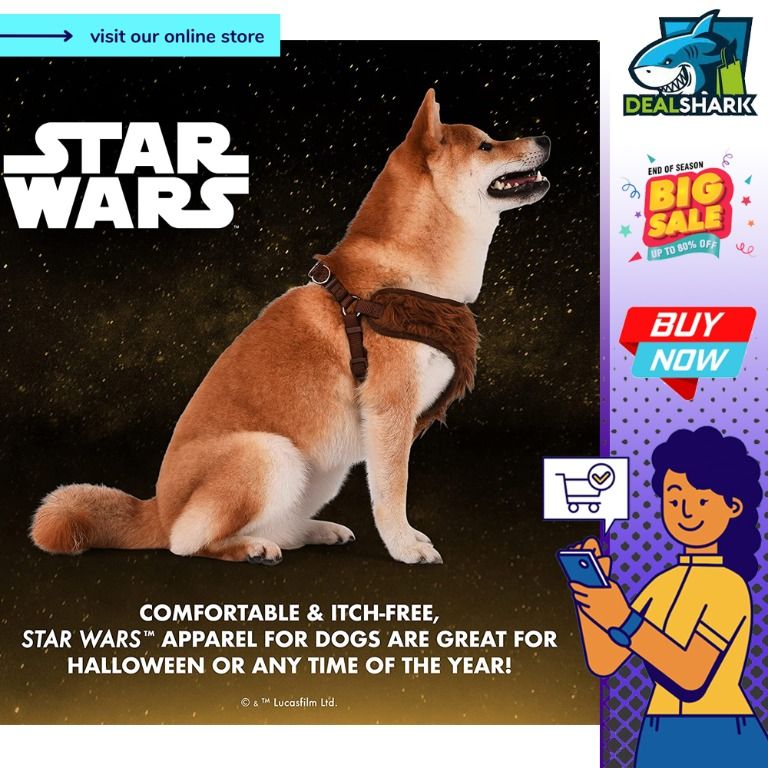 Chewbacca dog harness deals