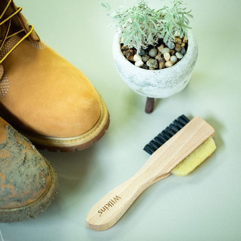 readystock Wilkins Suede Shoe Cleaner Brush Yellow Rubber Suede