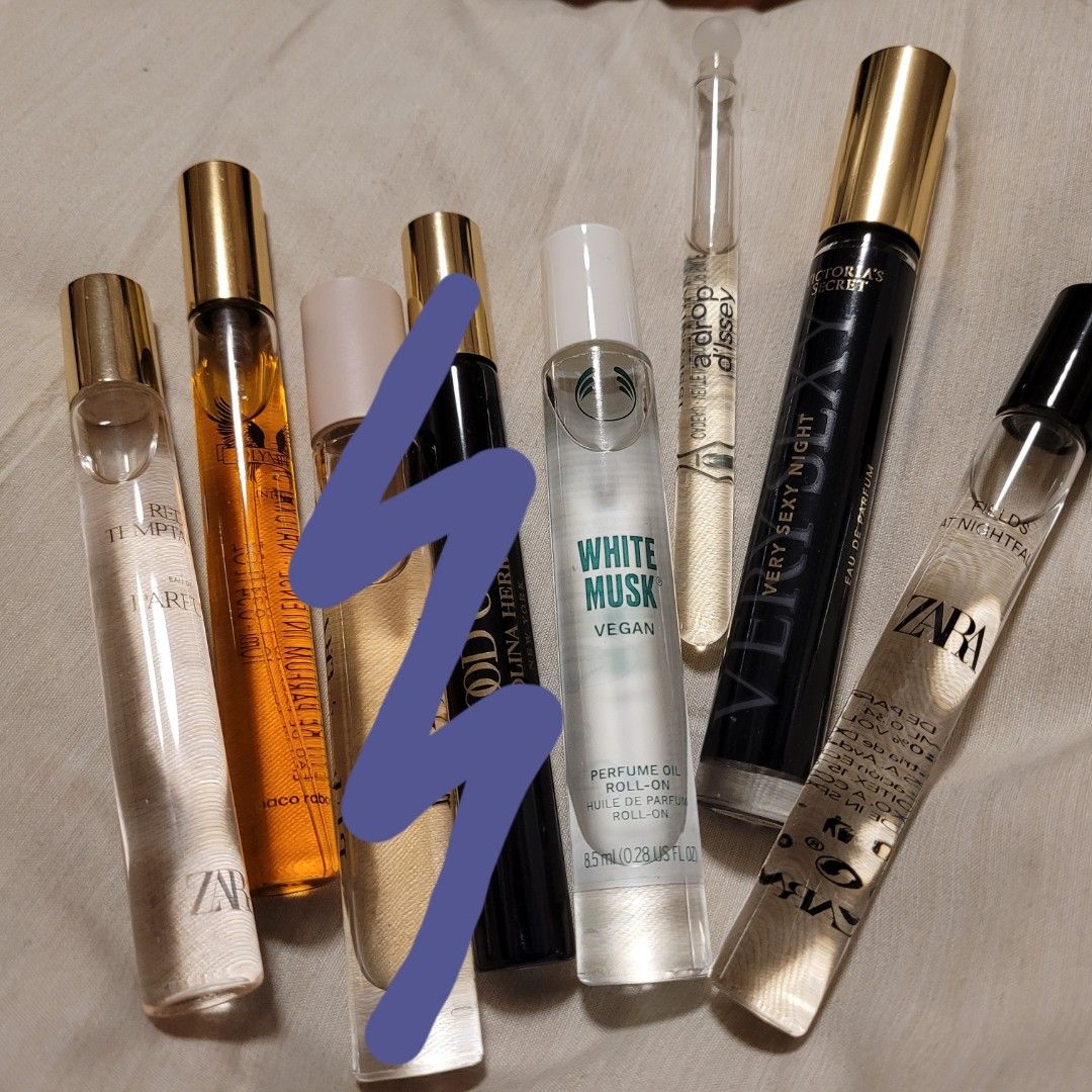 RollerBall Perfumes 4 10ml samples, Beauty & Personal Care, Fragrance